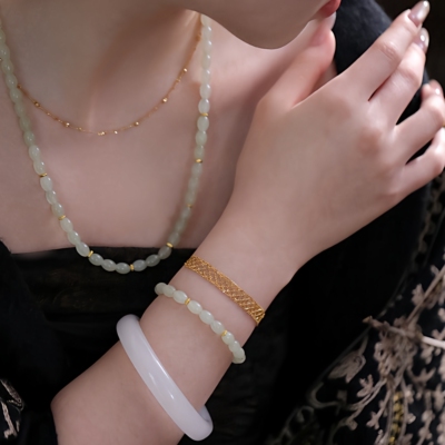 SUMOJEWEL《戴米招米》新中式复古优雅轻奢气质感好寓意手链项链