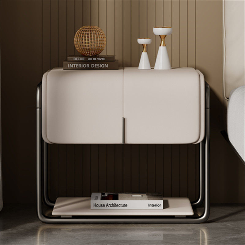 意式轻奢高级感床头柜极简新款现代简约实木网红卧室床边收纳柜子,住宅家具,床头柜,淘宝优惠券,粉丝福利购,淘宝优惠卷