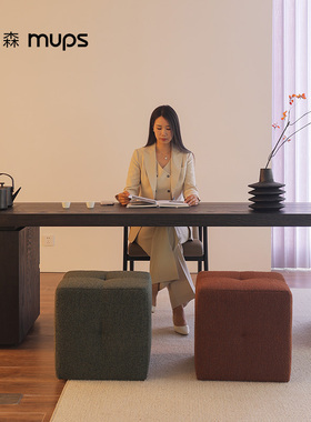 意式极简实木茶桌家用客厅阳台小型茶台办公室烧水壶一体茶台定制