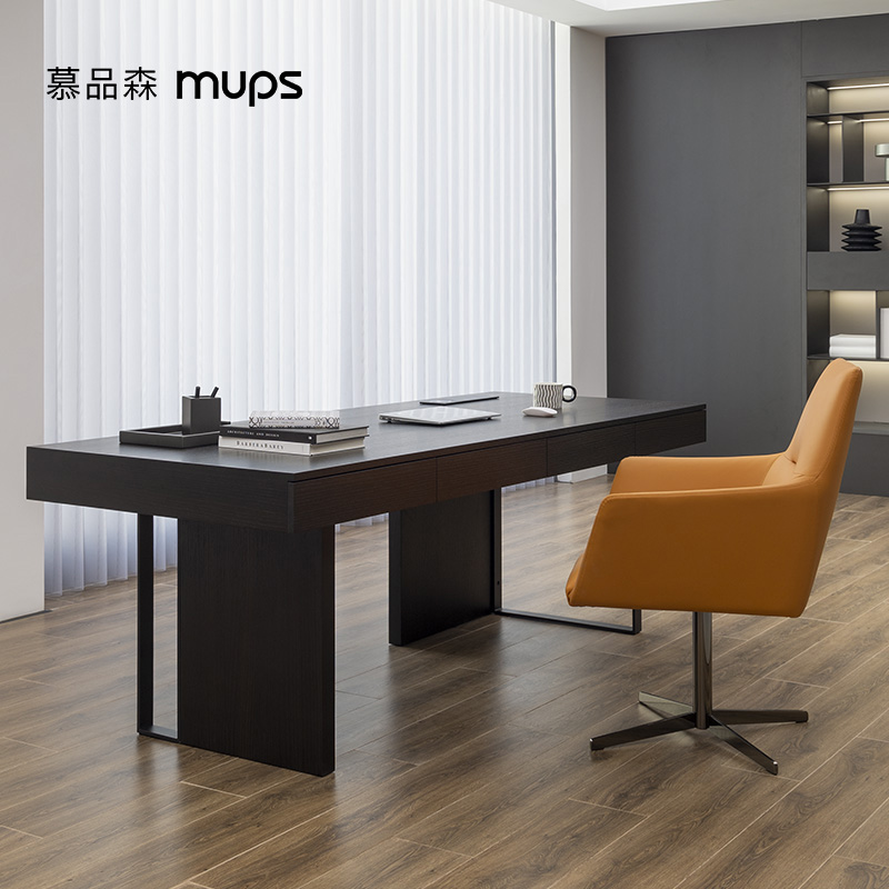 慕品森多层实木定制书桌意式轻奢