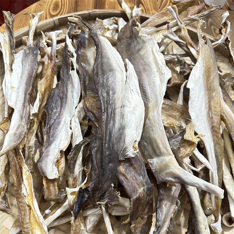 深海干货鲨鱼皮条大沙鱼皮干海味海鲜整张水产食用食材500g包邮