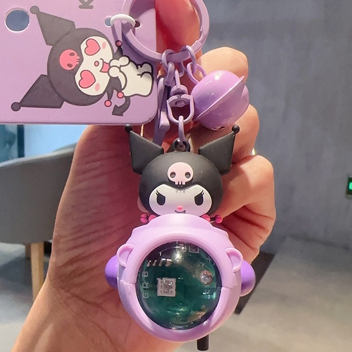 库洛米公仔钥匙扣女可爱小挂饰卡通挂件背包饰品Kuromi系列日落灯