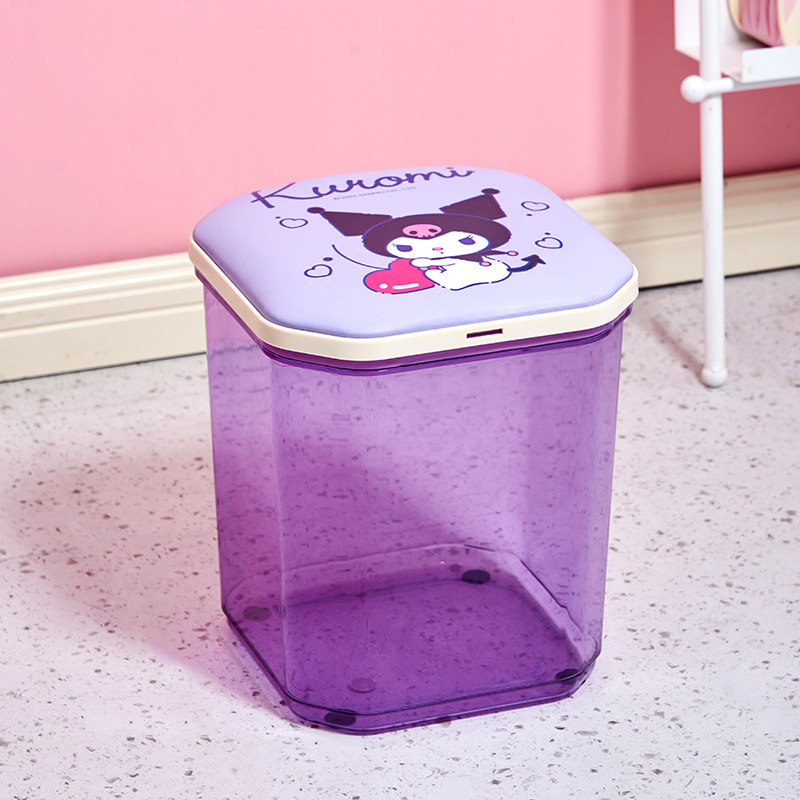 库洛米收纳凳带盖储物通