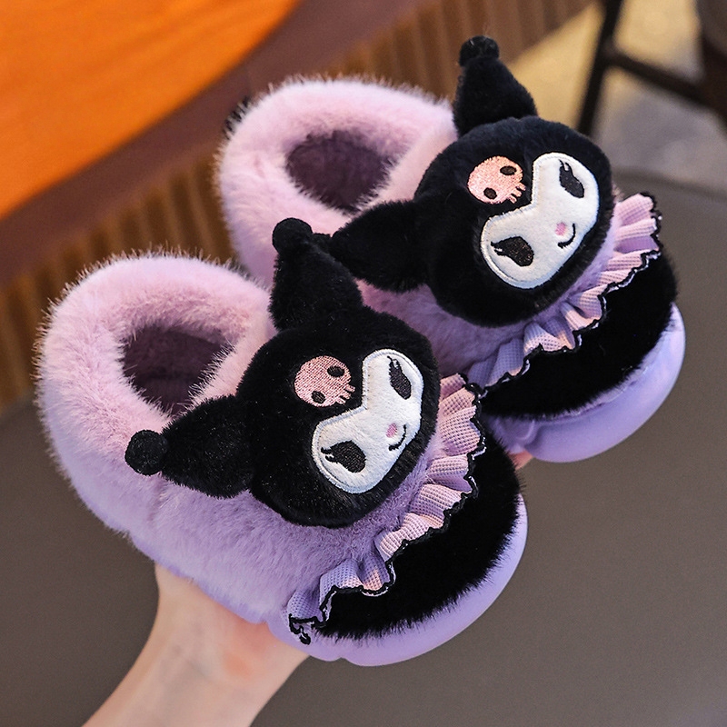 库洛米儿童包跟棉鞋加绒