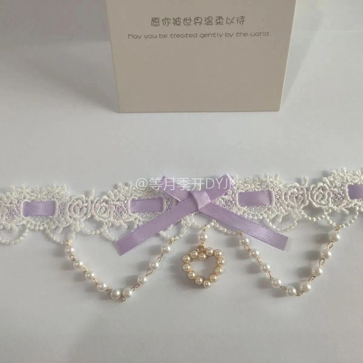 lolita手作蕾丝项链锁骨链配饰