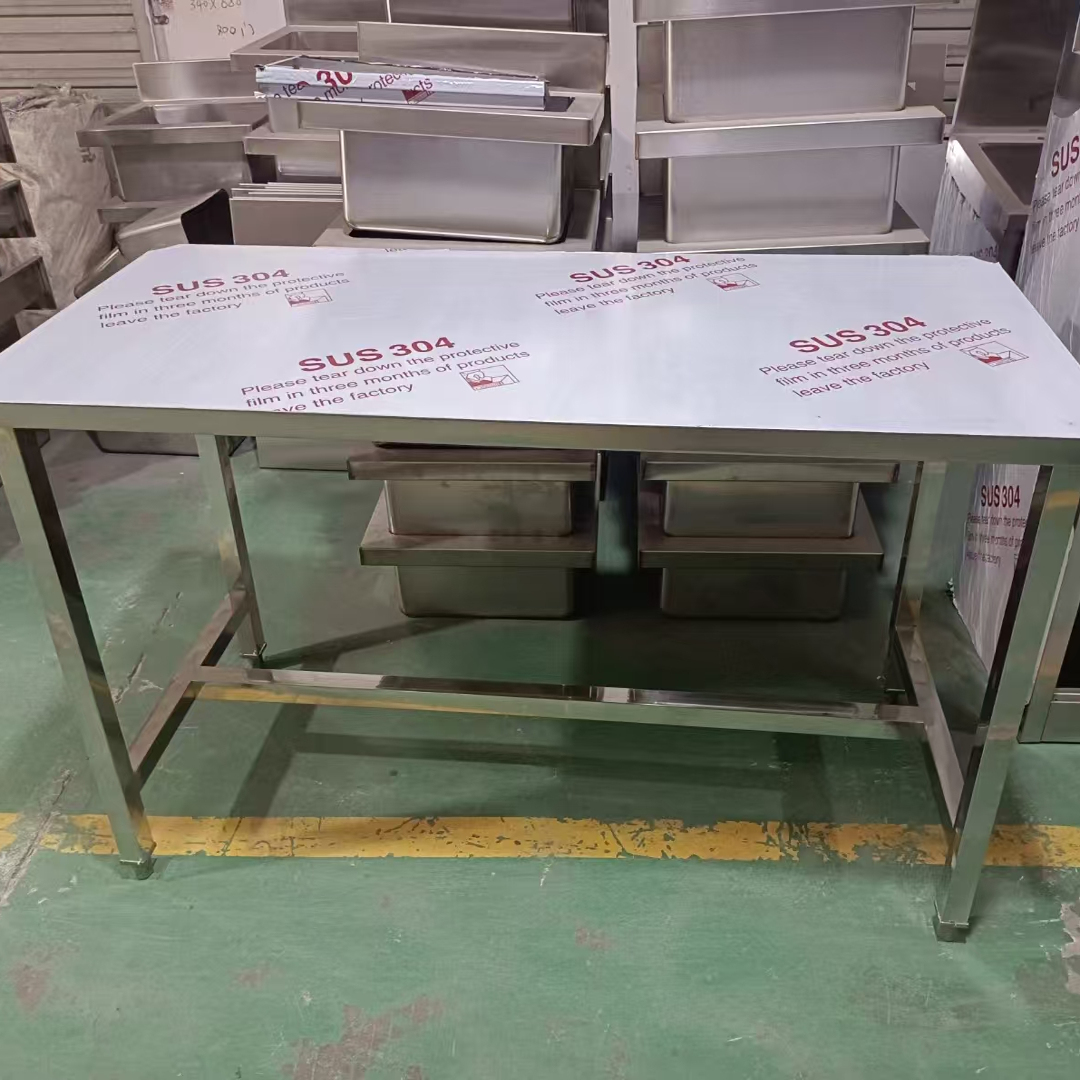 不锈钢单层双层工作台操作台货架