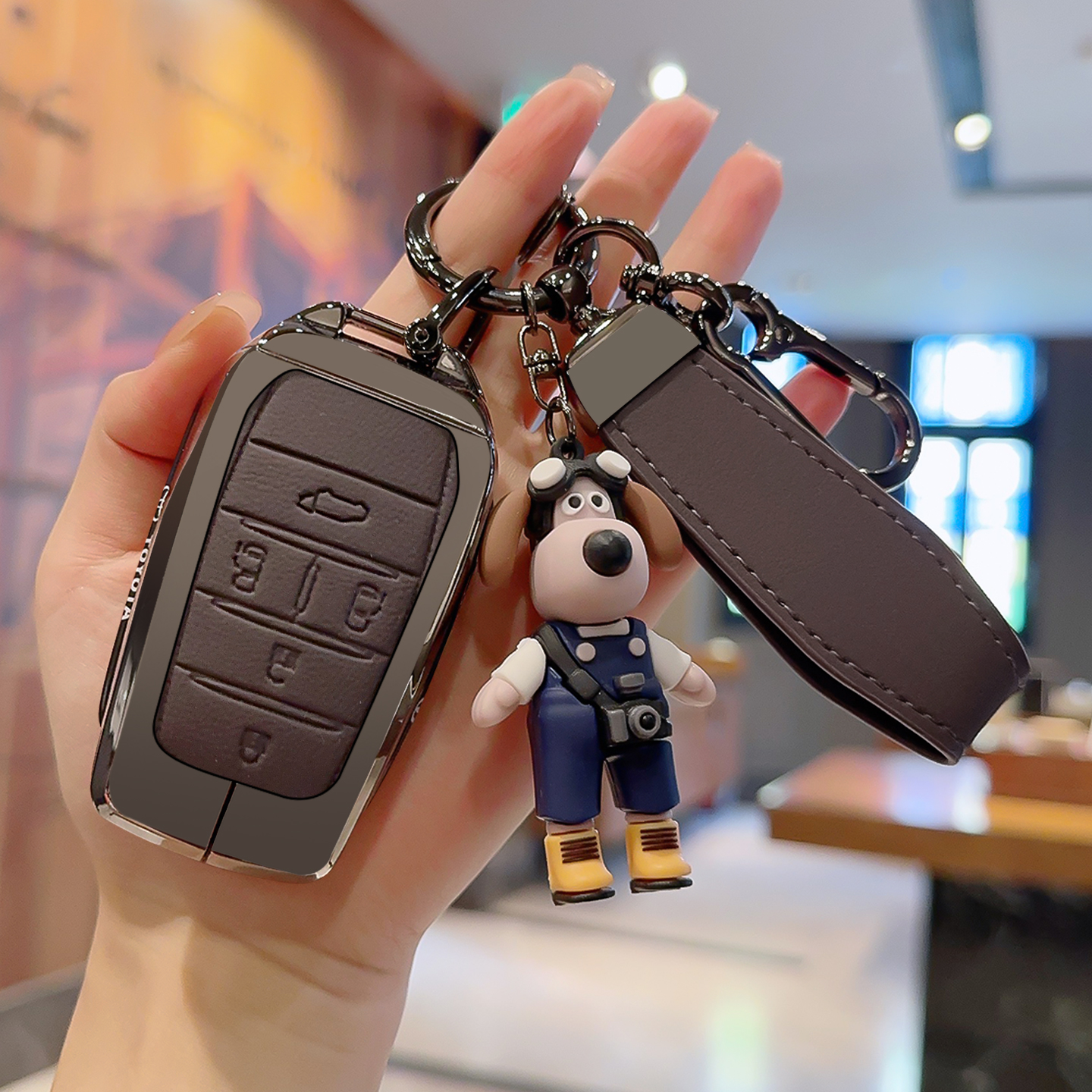 合金真皮高端轻奢丰田钥匙套