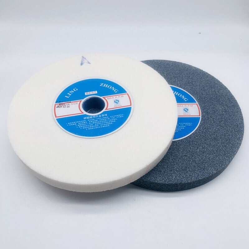 京必诚磨刀机砂轮片250X25X32棕刚玉白刚玉绿碳钨钢台式砂轮片120