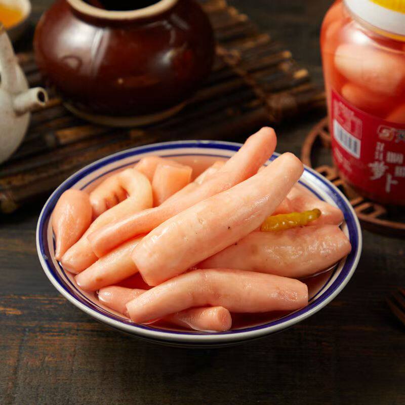 萝卜条脆嫩胭脂萝卜樱桃萝卜下饭小菜酸菜水萝卜干盐腌菜醋泡咸菜