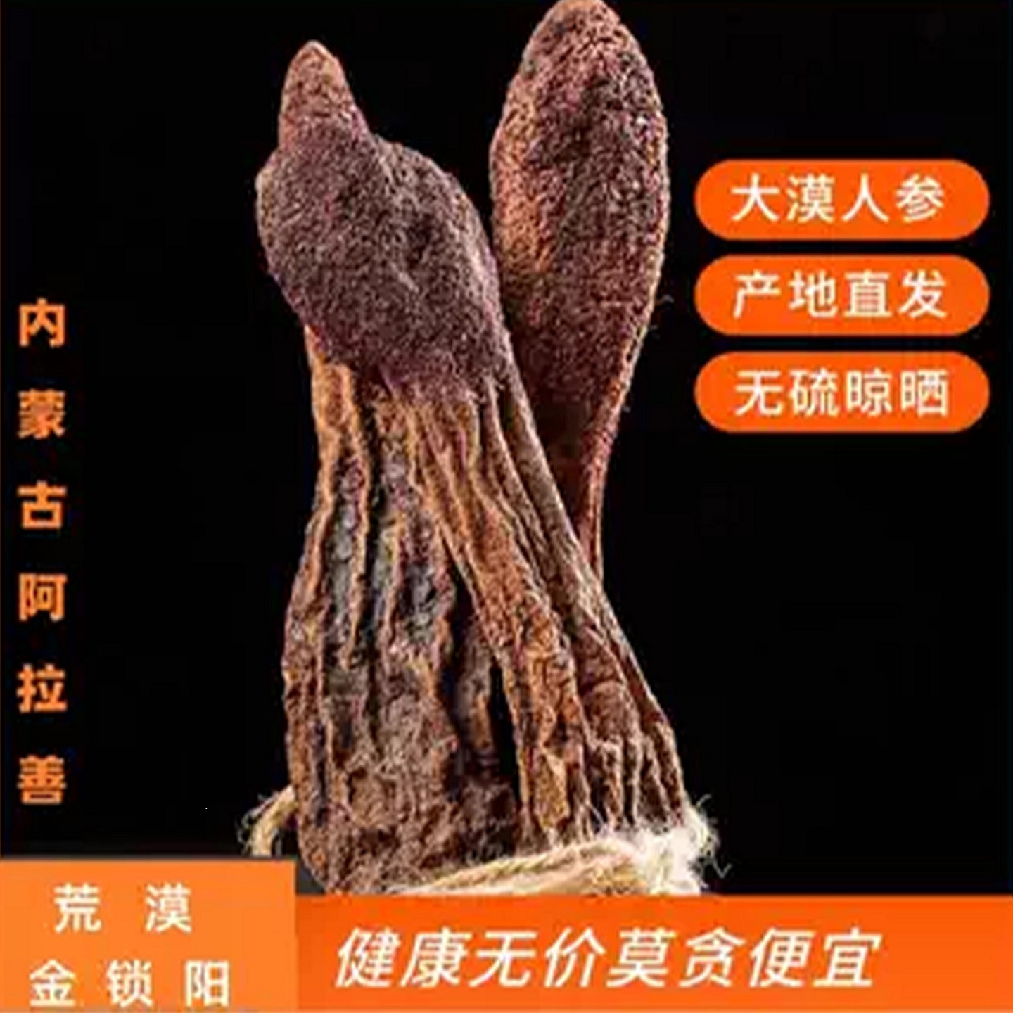 金锁阳中药材内蒙古野生金锁阳500g滋补泡茶男黄精玛卡肉苁蓉包邮