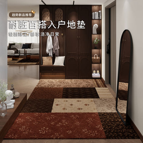 轻奢现代入户地垫免洗防滑耐磨