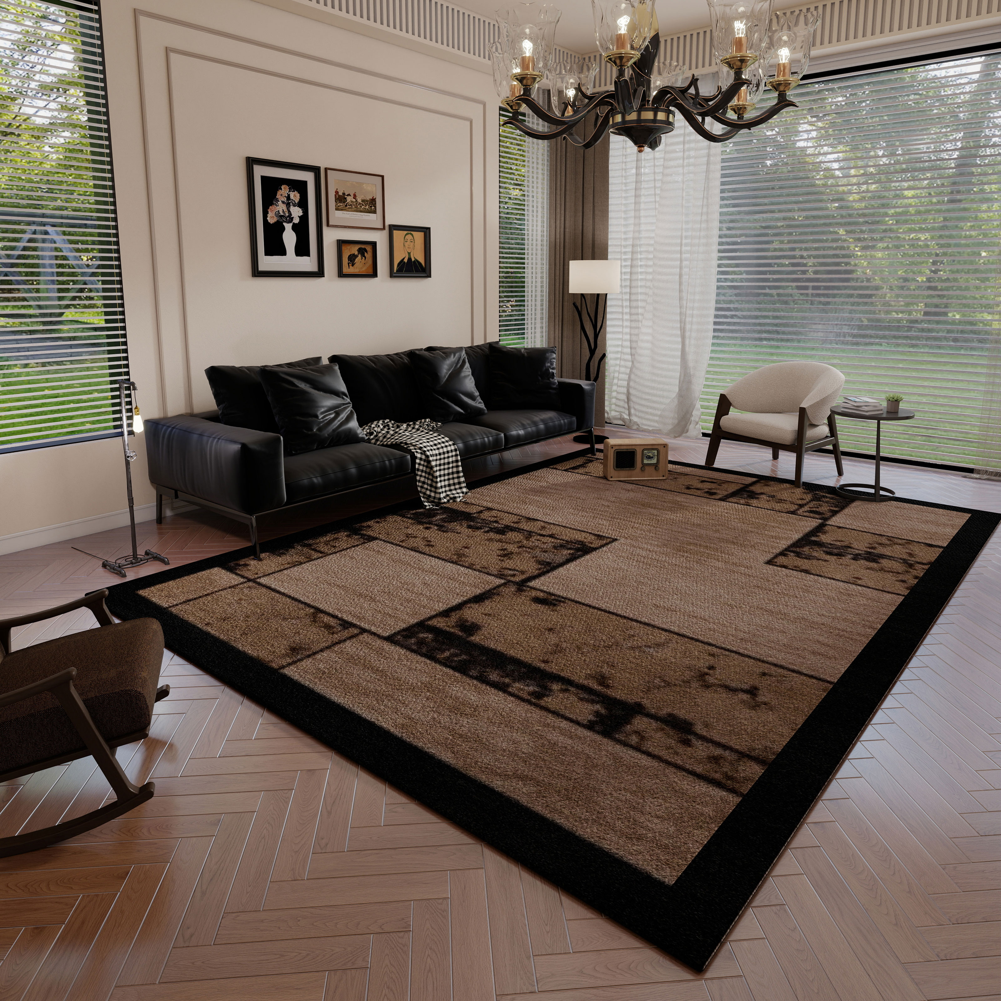 客厅地毯2025新款复古轻奢高级感