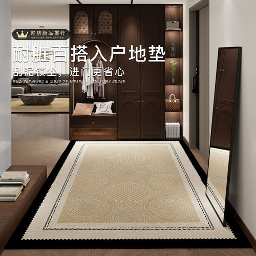 轻奢现代入户地垫防滑免洗