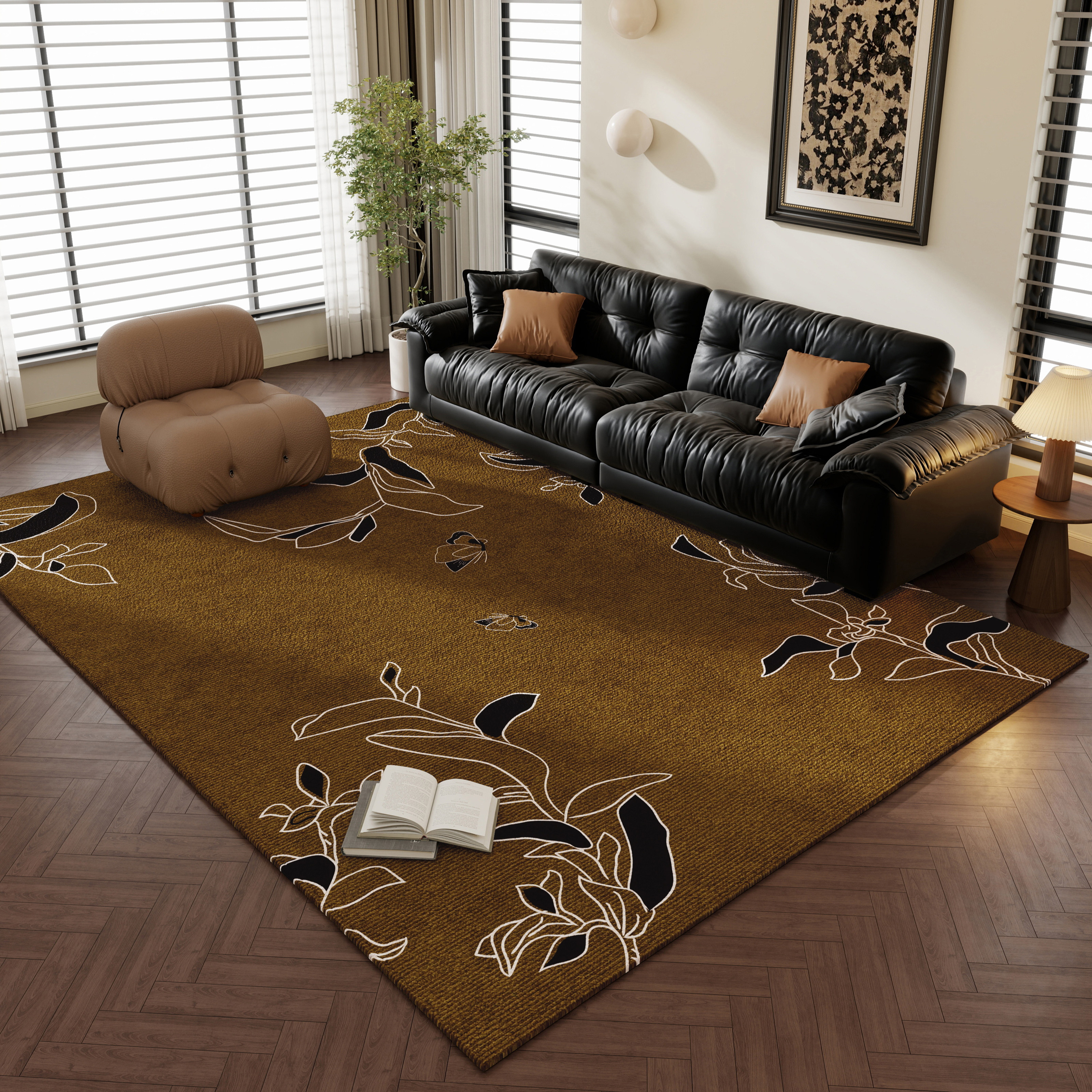 地毯客厅新款轻奢高级感卧室地垫大面积全铺室内防滑垫子床边坐垫