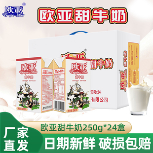 欧亚甜牛奶250g 风味饮品 24盒儿童学生营养早餐奶官方旗舰店正品