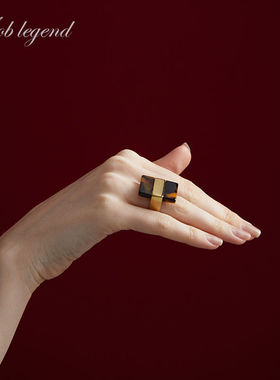 高级感戒指欧美女不掉色戒指