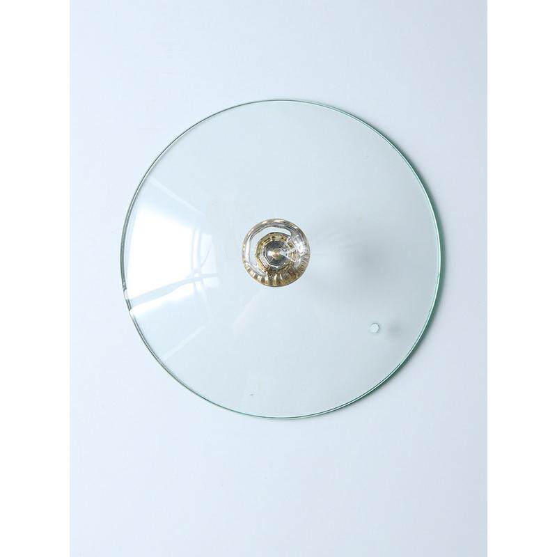 钢化玻璃锅盖无包边圆形通用砂锅带把手盖子透明煲盖多款20cm