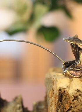 姜太公钓鱼翁微景观摆件微型迷你人物公仔鱼缸盆景造景组合小配件