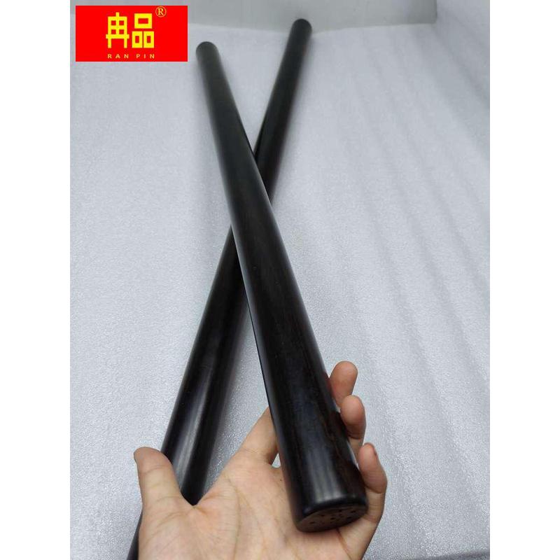 紫光檀圆棒料文玩健身棍子双节棍 圆柱把玩棍 紫檀木棍擀面杖实木