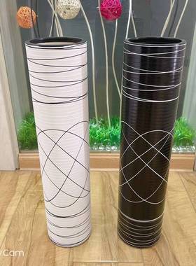 厅树脂花瓶仿水培瓶干花插花真落地大树客北欧简约装饰花脂器摆件