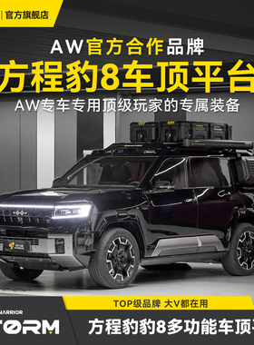 【12期免息+大额满赠】AW官旗方程豹8专用改装配件AW车顶行李架