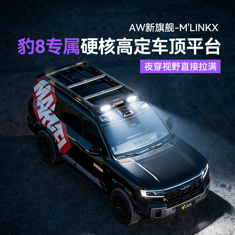 AW官旗方程豹8车顶行李架M'LinkX射灯车顶平台汽车改装用品配件,汽车零部件/养护/美容/维保,车顶架/车顶箱/车顶平台,淘宝优惠券,粉丝福利购,淘宝优惠卷
