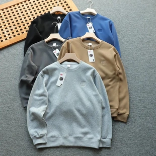 简型轻奢专柜轻奢新款圆领虎头加绒加厚保暖卫衣秋冬内里超柔绒