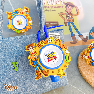 正版迪士尼卡通胡迪趣味录音喇叭钥匙扣动漫周边小玩具书包挂件