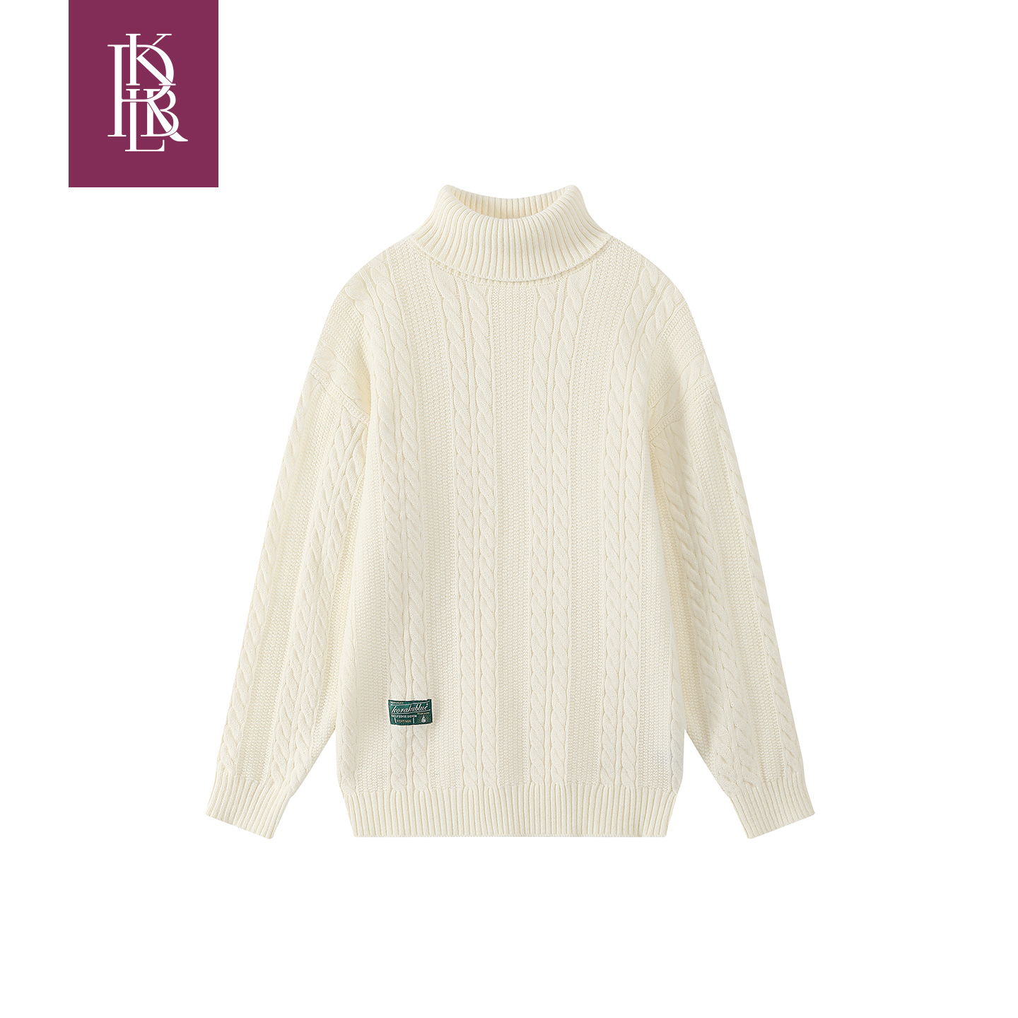 700克重磅加厚高领纯色针织毛衣