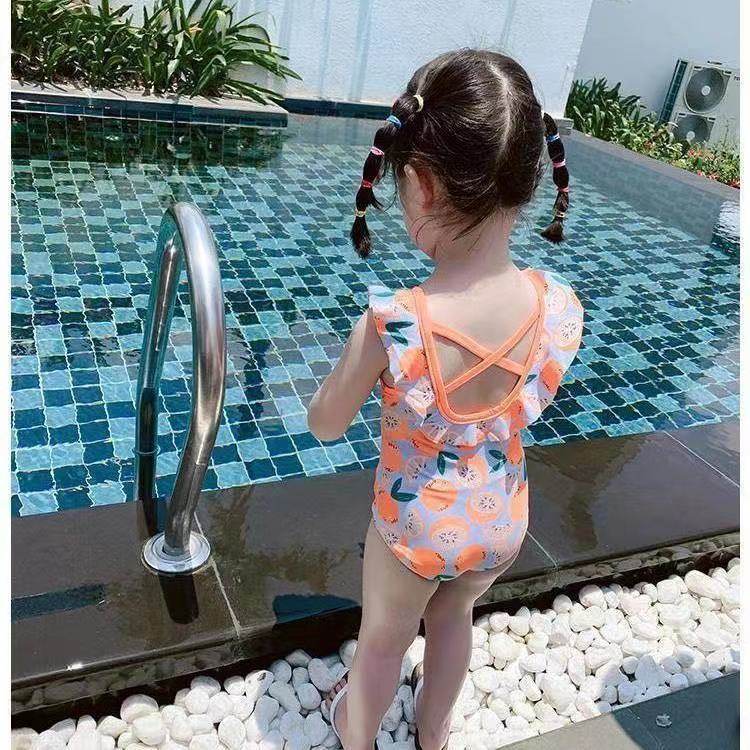女童连体泳衣夏装2023新款韩版泳装宝宝儿童小公主夏天海边游泳衣