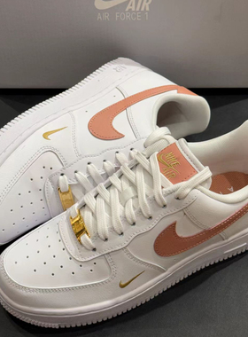 Nike Air Force 1 粉白 迷你小钩女子低帮复古空军板鞋CZ0270-103