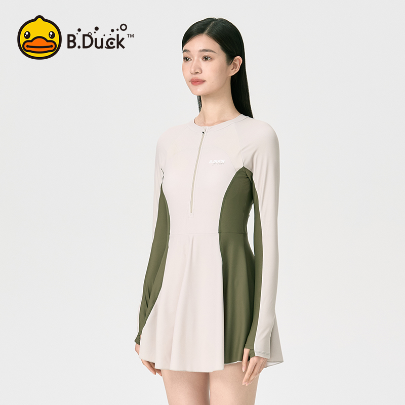 B.Duck大码裙装游泳衣