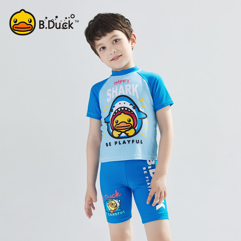 B.Duck儿童泳衣男童分体泳裤2020新款男孩速干中大童宝宝游泳衣在类目 运动/瑜伽/健身/球迷用品, 游泳, 儿童泳衣/裤中 - 来自Buy2taobao.com提供专业的淘宝代购服务