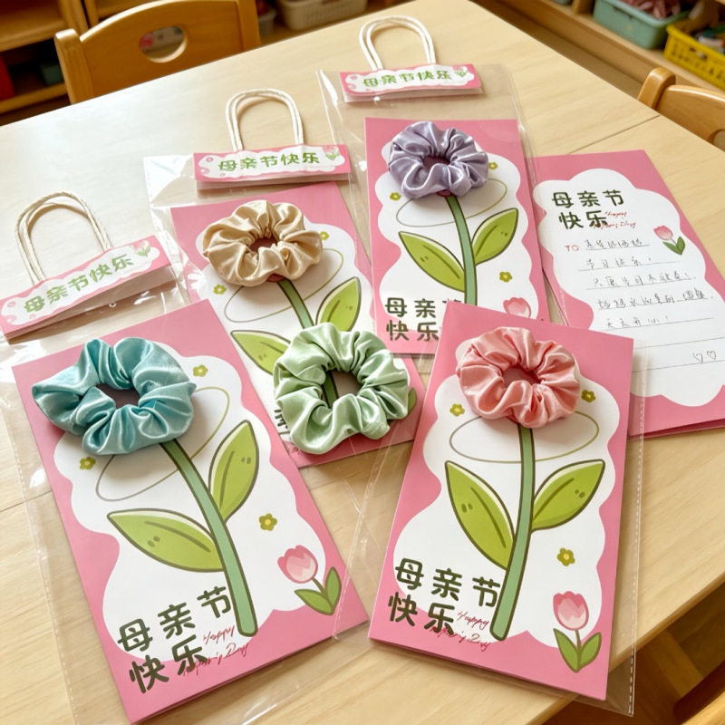 母亲节创意大肠发圈花束礼盒|+