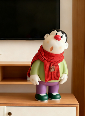 【治愈系神器】歪头胖虎大号摆件