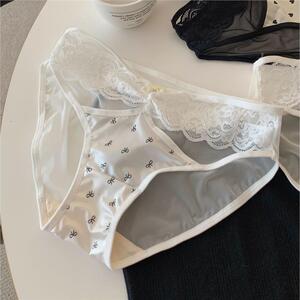 日系拼接网纱内裤女青春包