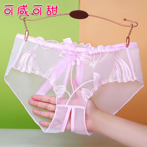 蕾丝性感内裤女大码胖mm