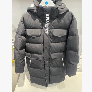 361°男童连帽羽绒服新品2025冬季中长款中大童防风外套