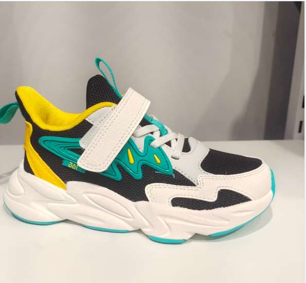 商超同款361度童鞋24夏季新款男小童抗菌魔术贴大网眼运动鞋4821