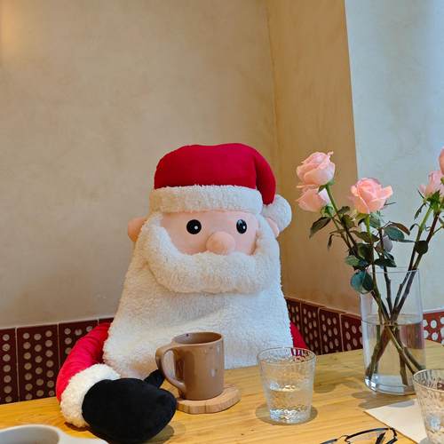 圣诞装饰品圣诞老人户外咖啡厅布置氛围感圣诞节玩偶玩具店铺摆件