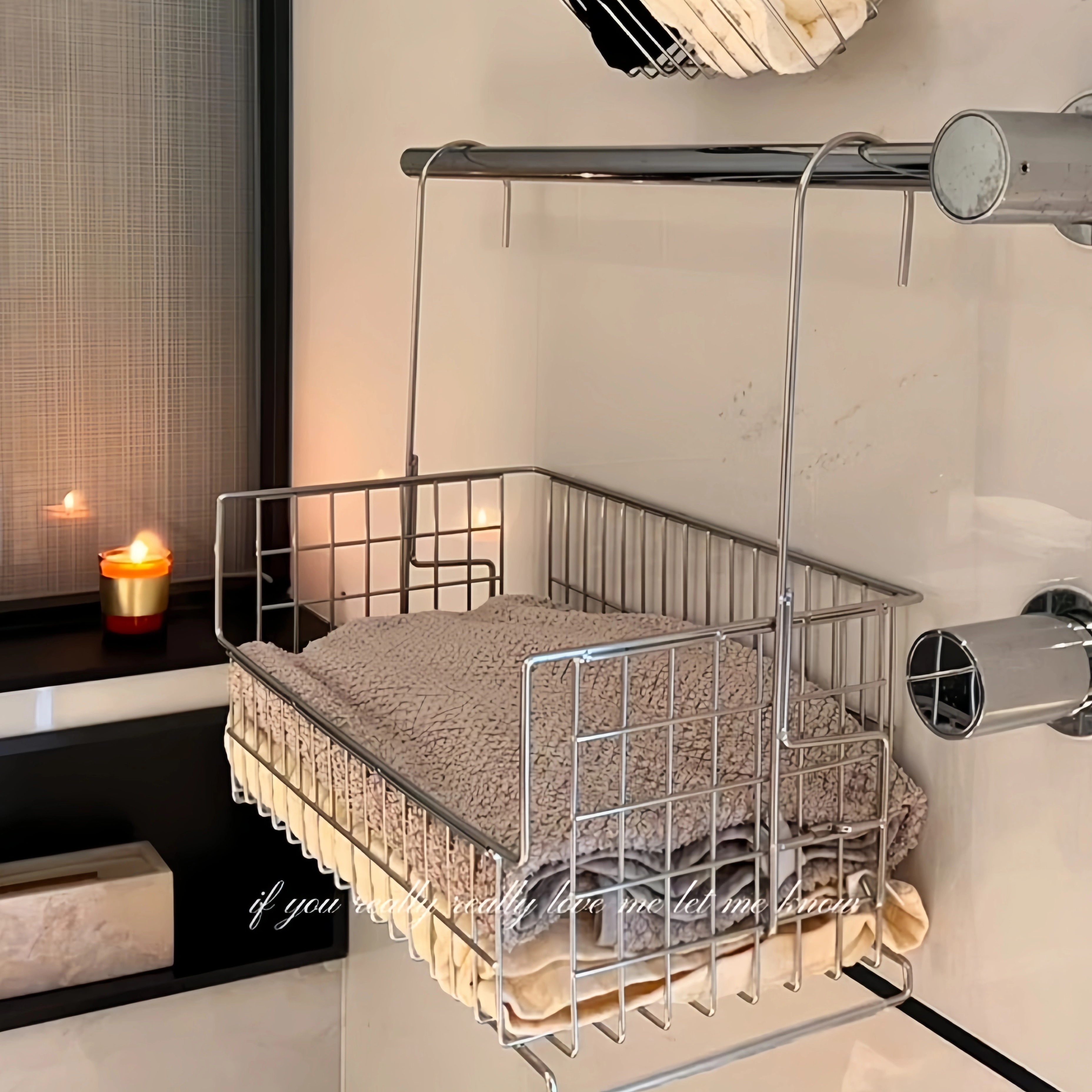 好实用的极简风浴室收纳篮啊！