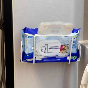 纸巾架卫生间浴室免打孔壁挂厕纸架抽纸收纳神器吸盘纸巾架高级感