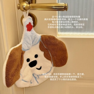 【浴室的100个快递】擦手巾高级感卫生间专用挂式防臭吸水加厚