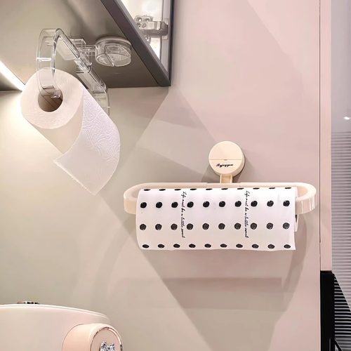 高颜值吸盘架，纸巾收纳不占地