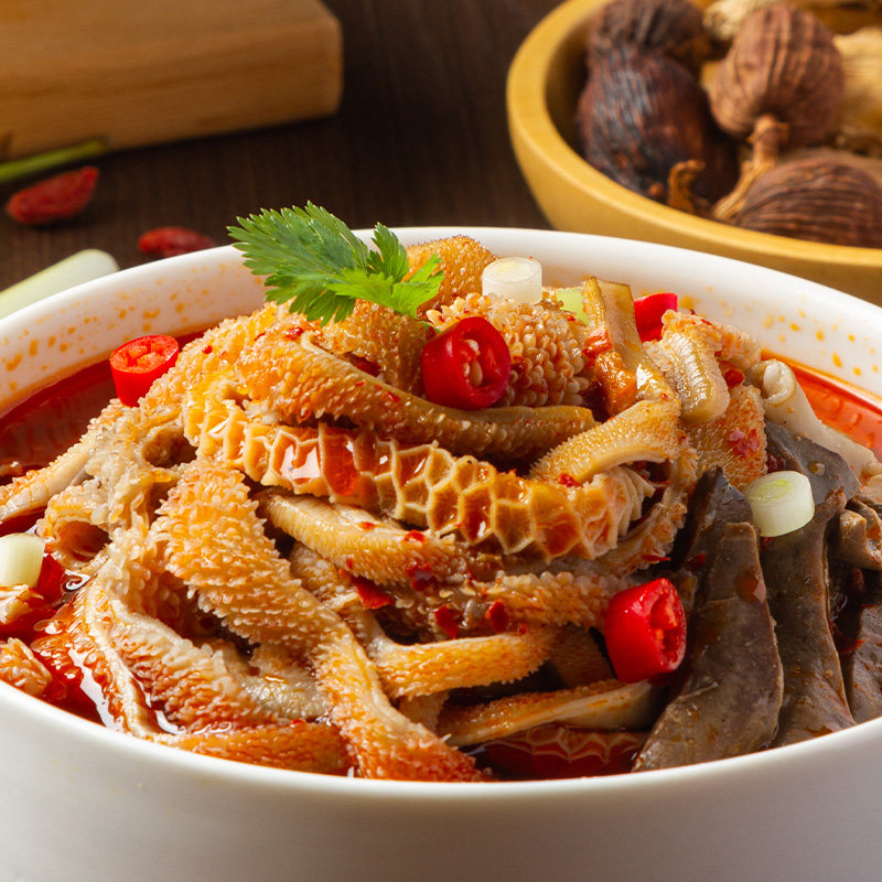 恩克羊杂汤羊肉汤内蒙古特产羊杂碎熟食即食香辣羊杂汤