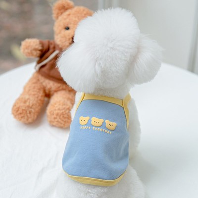 速发天季吊泰背心衣服带迪比熊猫咪约克夏雪纳瑞夏夏薄款