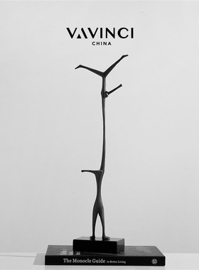 速发新品抽象人物金属装塑大店石舞者摆件样板房售楼处酒理民宿雕