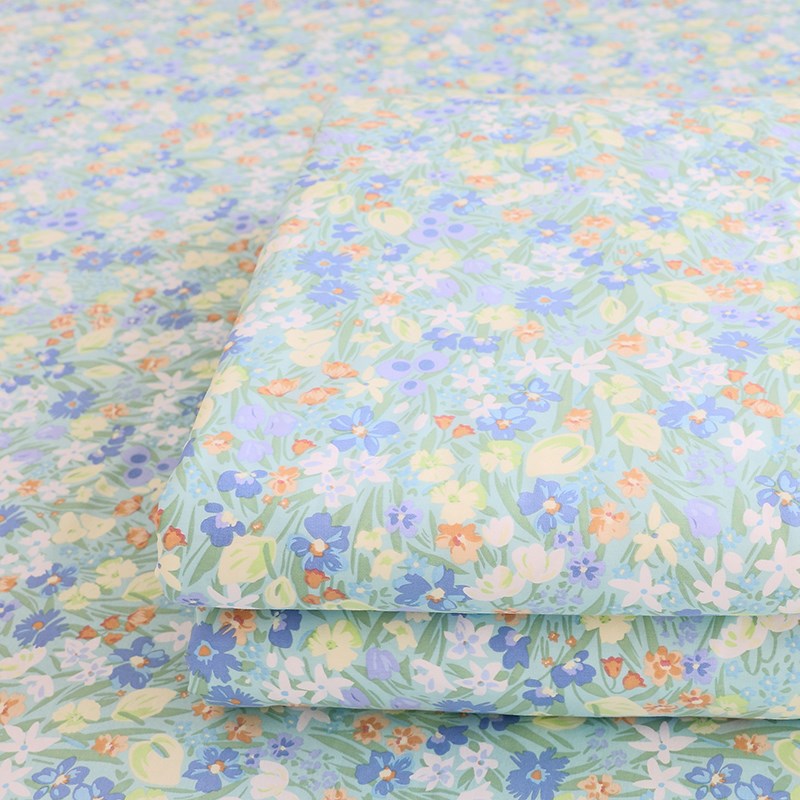 速发褥高亲肤全棉单件被子套被单垫单梵单100%四件套被罩