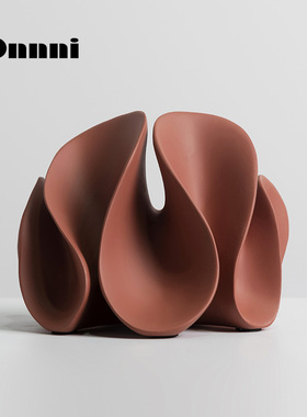 速发装饰推荐波浪形软脂摆件轻奢玄关装板品样饰房酒店民宿树装摆