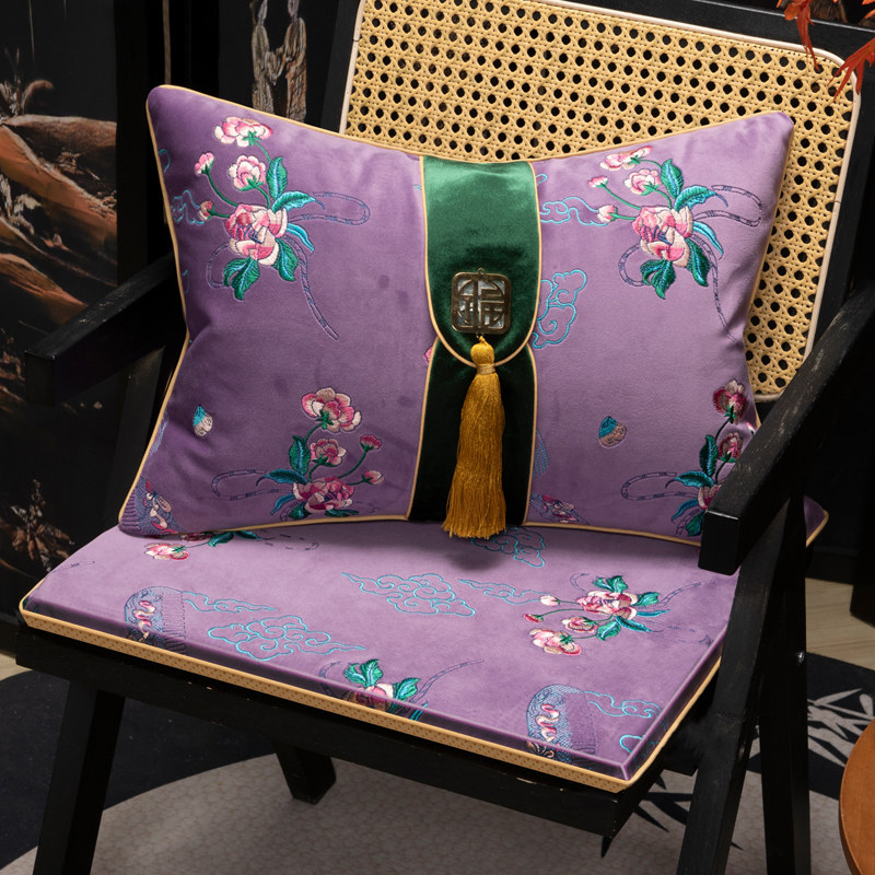 速发绒垫椅布新中家沙发坐垫高级感红木藤椅防滑茶桌椅式用凳子,居家布艺,椅垫,淘宝优惠券,粉丝福利购,淘宝优惠卷